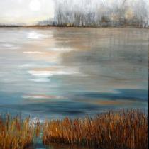 Ochtendzon - 120 x 100 cm