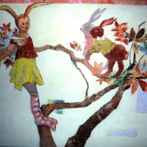 In gesprek - 120 x 120 cm