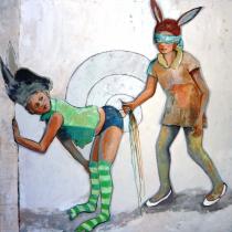 Ezeltje prik - 100 x 100 cm