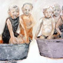 Met zus in de teil - 90 x 160 cm