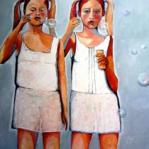 Bellenblazen - 120 x 100 cm