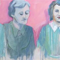 Vrouwen met elkaar verbonden - 60 x 190 cm